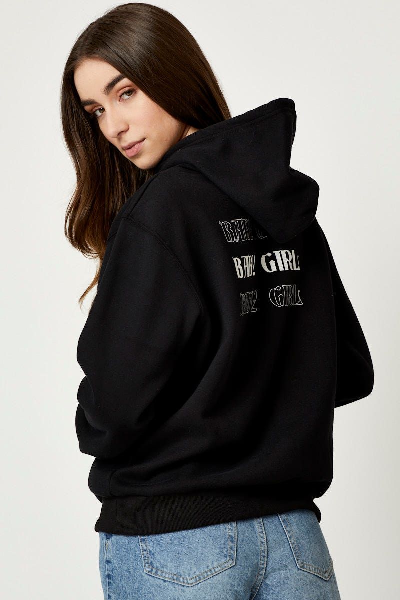 Black Hoodie Long Sleeve sold by Ally Fashion