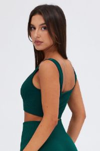 Green Crop Tank Top Seamless Activewear sold by Ally Fashion