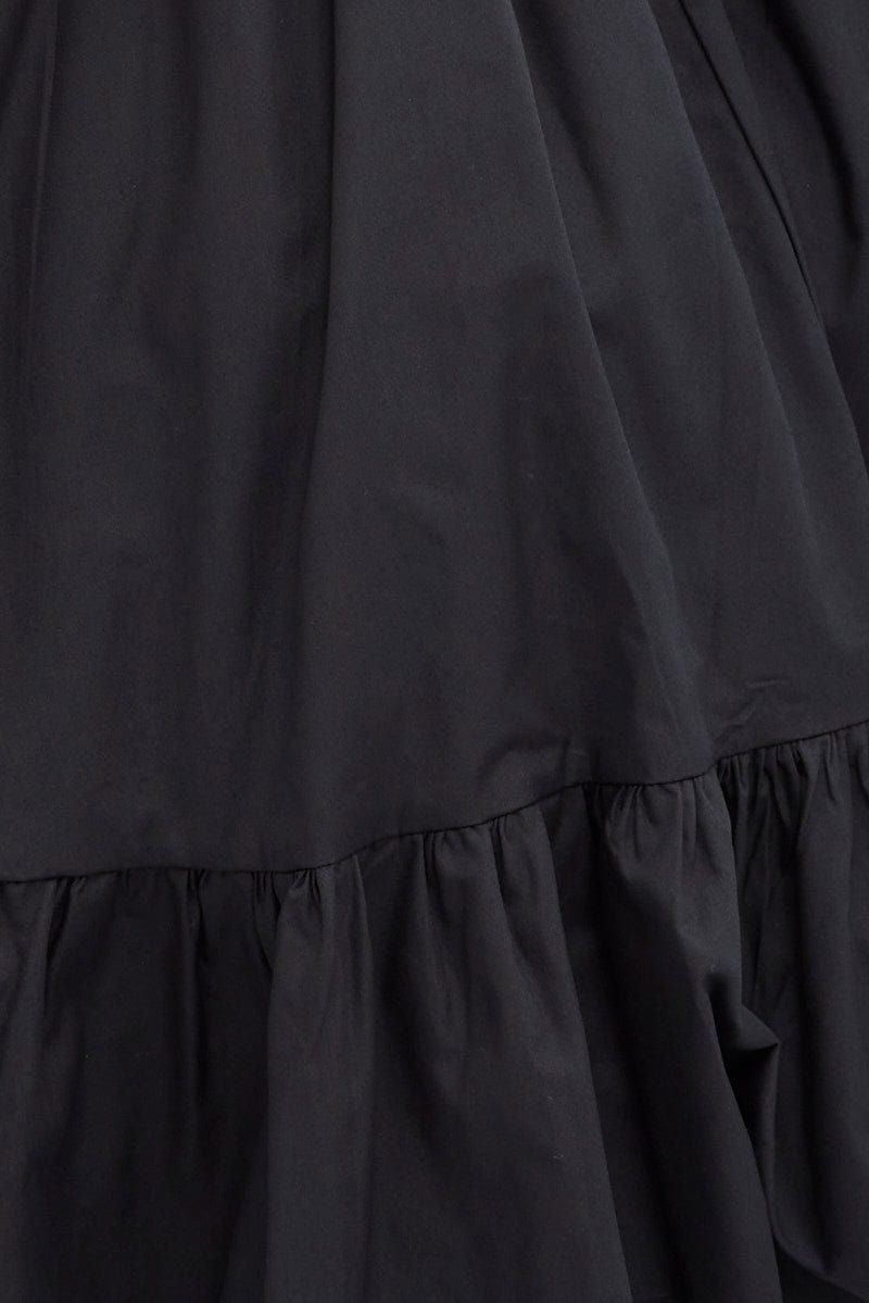 Black Short Sleeve Sweetheart Neck Skater Dress sold by Ally Fashion product image thumbnail 6