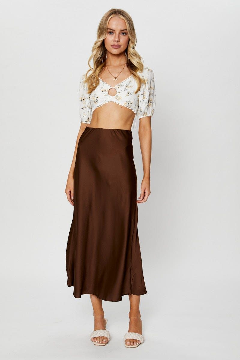 Print Crop Top Short Sleeve Tie Up sold by Ally Fashion product image thumbnail 2