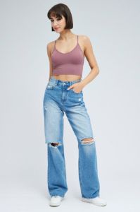 Purple Crop Singlet Top Seamless sold by Ally Fashion