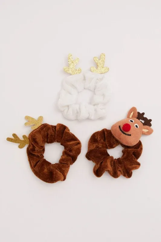 Multi Christmas Scrunchies sold by Ally Fashion