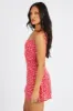 Red Floral Mini Dress Sleeveless sold by Ally Fashion
