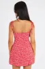 Red Floral Mini Dress Sleeveless sold by Ally Fashion