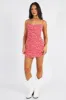 Red Floral Mini Dress Sleeveless sold by Ally Fashion
