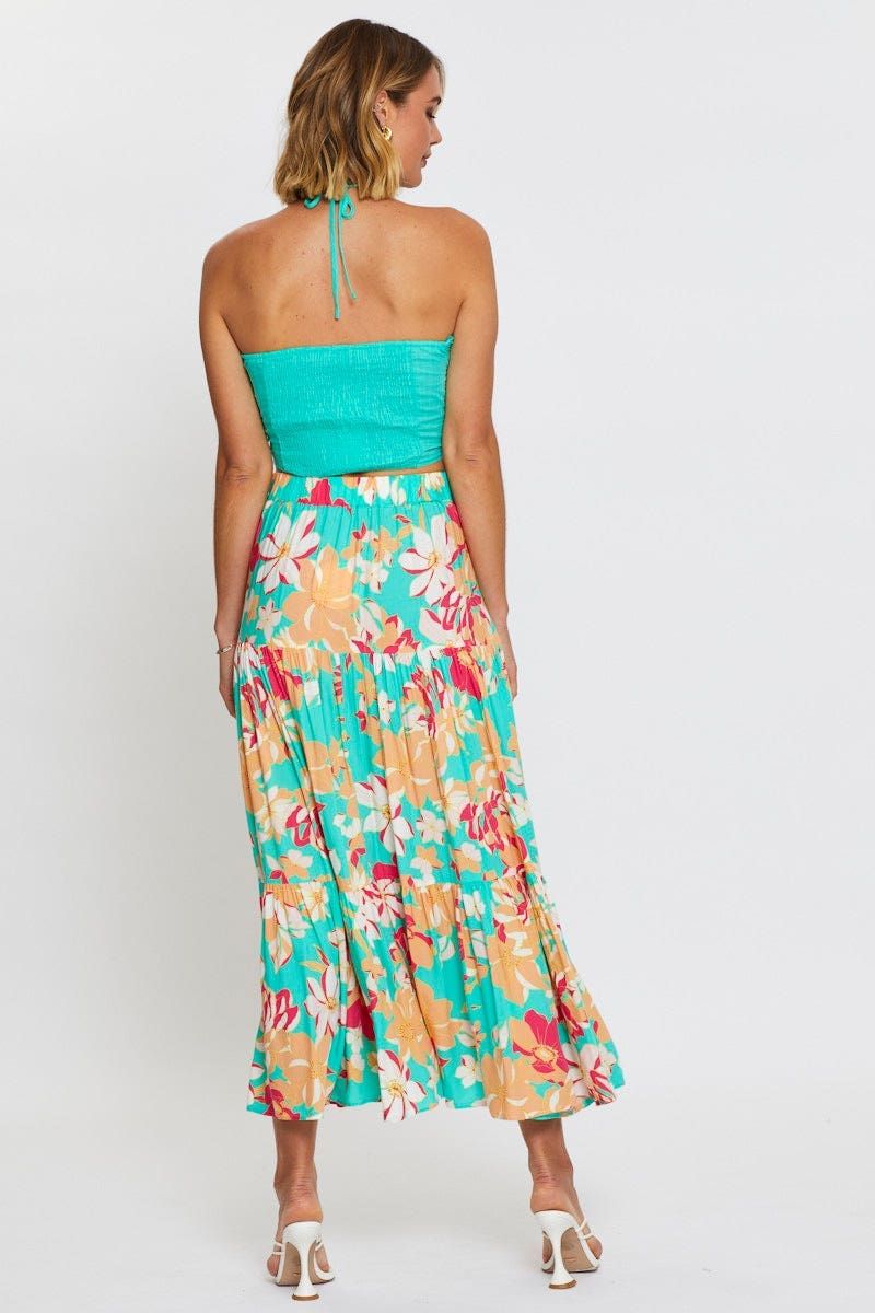 Print Elastic Waist Maxi Skirt sold by Ally Fashion product image thumbnail 5