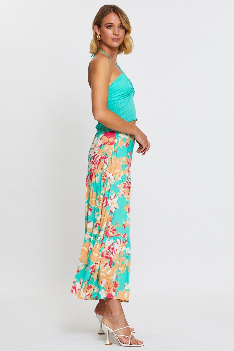 Print Elastic Waist Maxi Skirt sold by Ally Fashion product image thumbnail 4