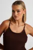 Brown Knit Midi Dress Sleeveless sold by Ally Fashion