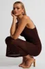 Brown Knit Midi Dress Sleeveless sold by Ally Fashion