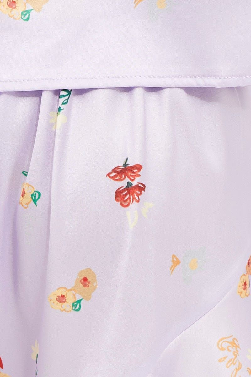 Print Satin Pajamas Set Sleeveless sold by Ally Fashion product image thumbnail 5