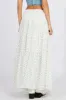 White Ditsy Maxi Skirt Elasticated Waist sold by Ally Fashion