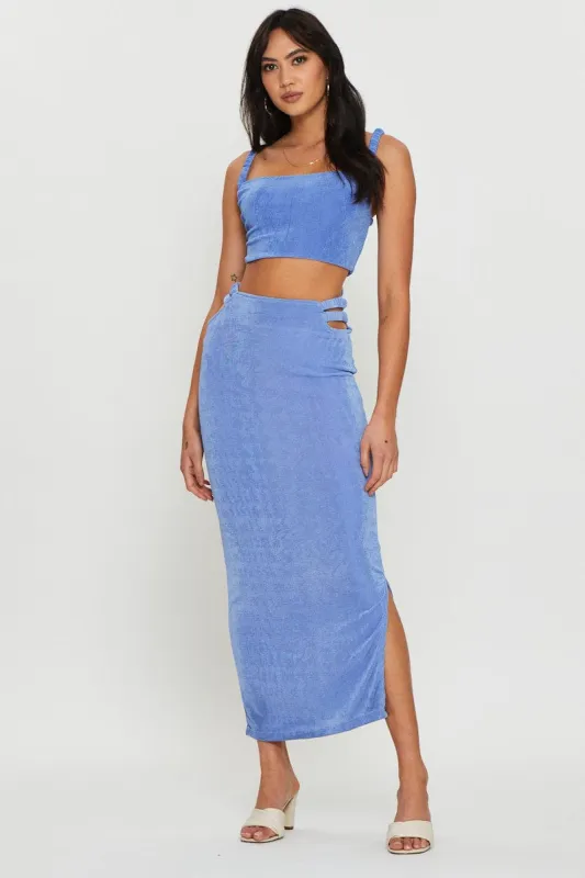 Purple Maxi Skirt Side Split sold by Ally Fashion