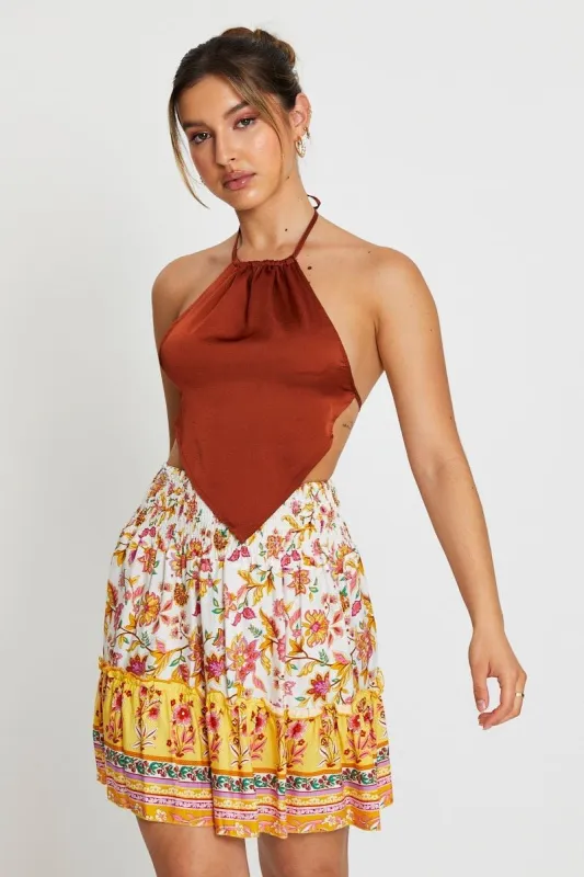 Boho Print Skater Skirt sold by Ally Fashion