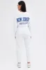 White Track Pants High Rise Jogger sold by Ally Fashion