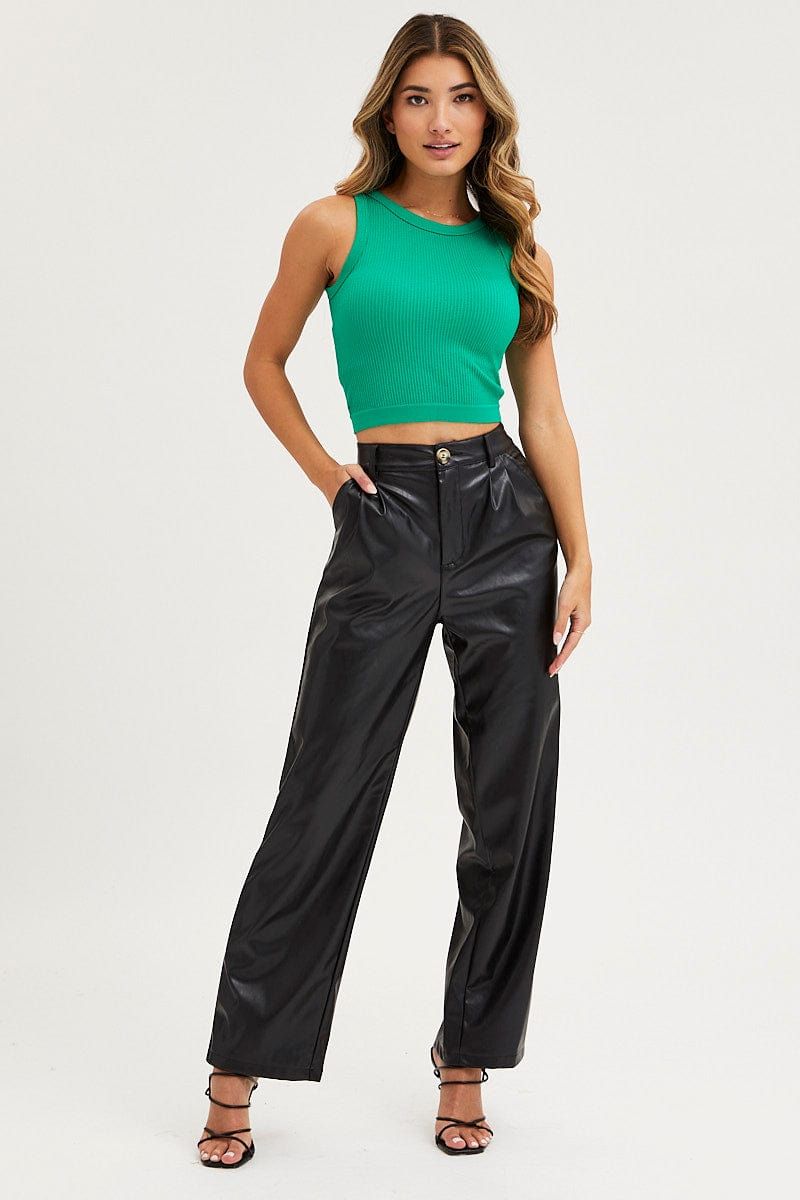 Green Tank Top Crew Neck Seamless sold by Ally Fashion product image thumbnail 2