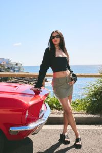 Green Cargo Skirt Mid Rise Mini sold by Ally Fashion