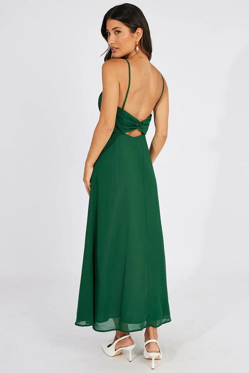 Green Maxi Dress Gathered Bust Strappy sold by Ally Fashion product image thumbnail 5