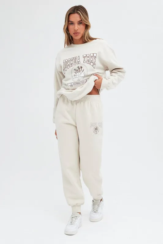 Camel Track Pants High Rise Jogger sold by Ally Fashion