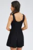 Black Playsuit Sleeveless Scoop Neck Corset Detail Lace sold by Ally Fashion