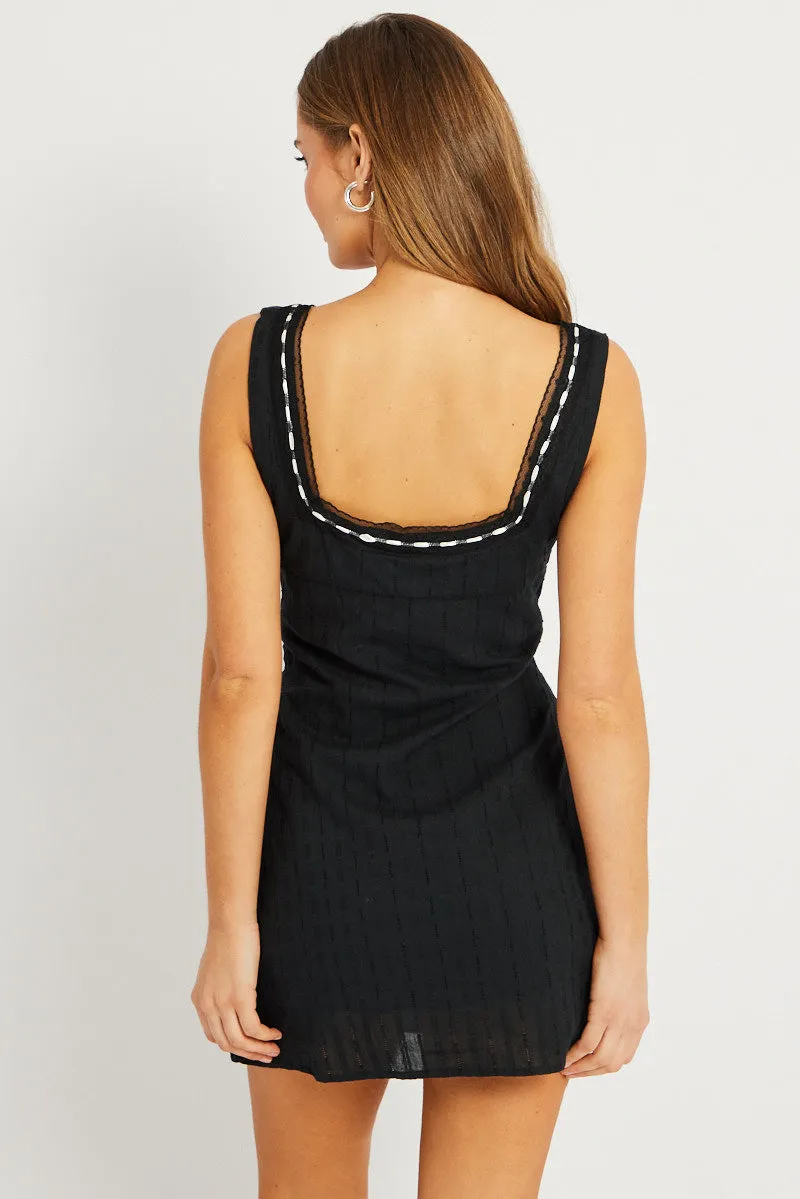 Black Mini Dress Sleeveless sold by Ally Fashion product image thumbnail 5