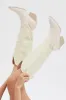 White Western Boots sold by Ally Fashion