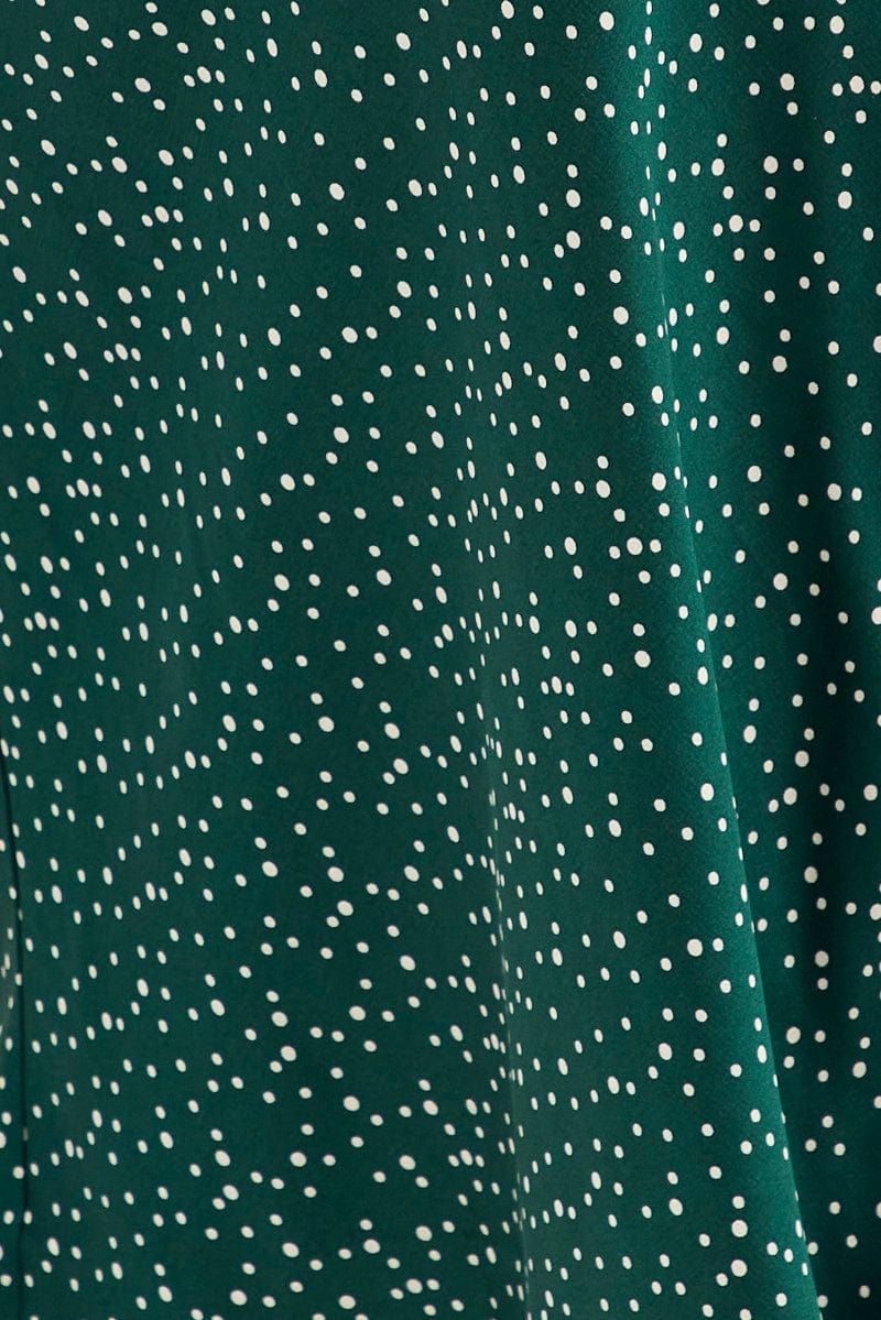 Polka Dot Print Satin Slip Midi Skirt sold by Ally Fashion product image thumbnail 6