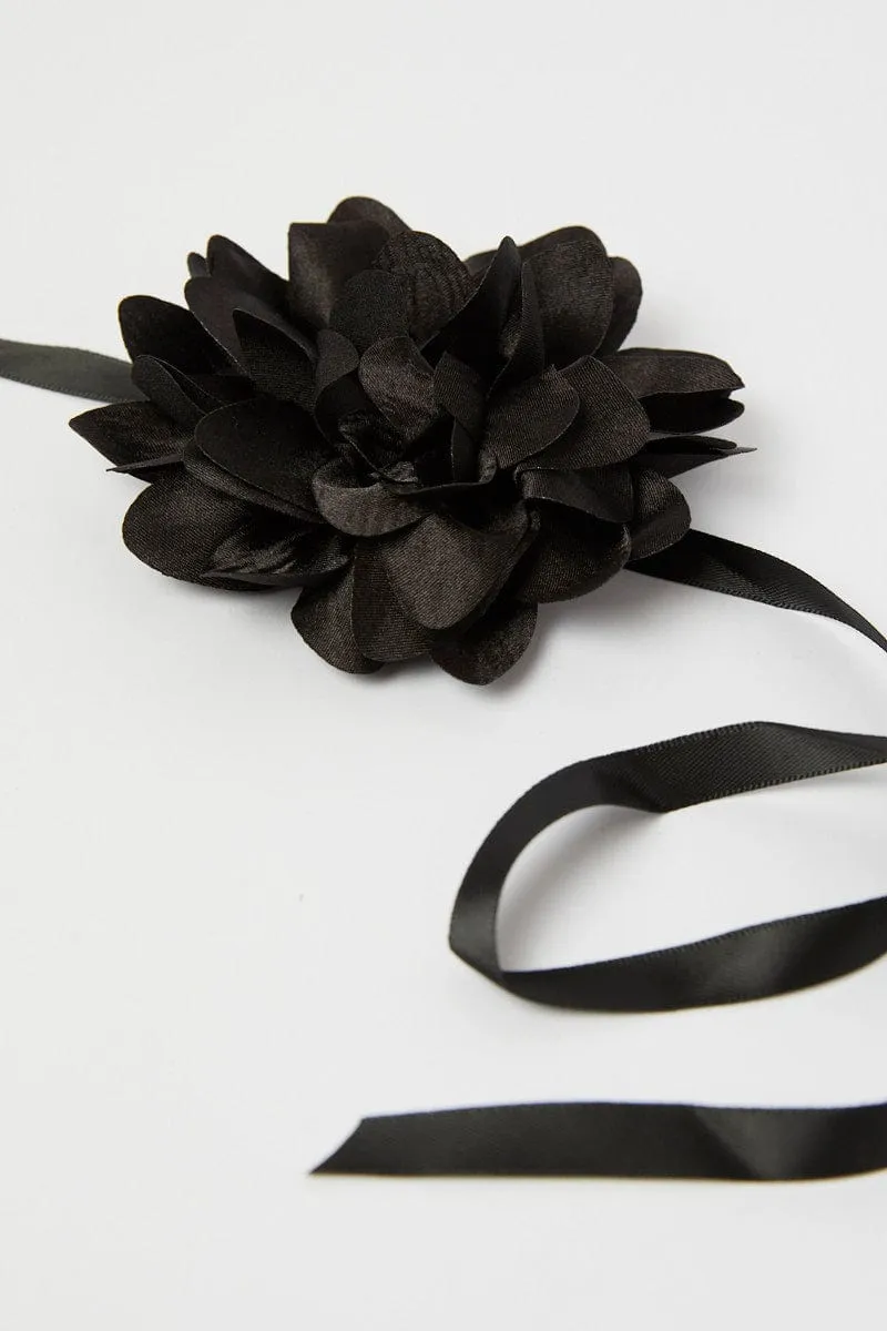 Black Floral Chocker sold by Ally Fashion product image thumbnail 4