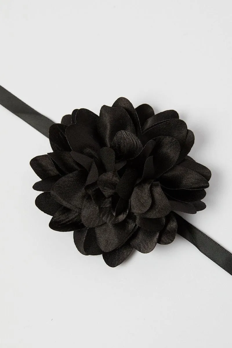 Black Floral Chocker sold by Ally Fashion product image thumbnail 2