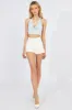Blue Crop Top Halter sold by Ally Fashion