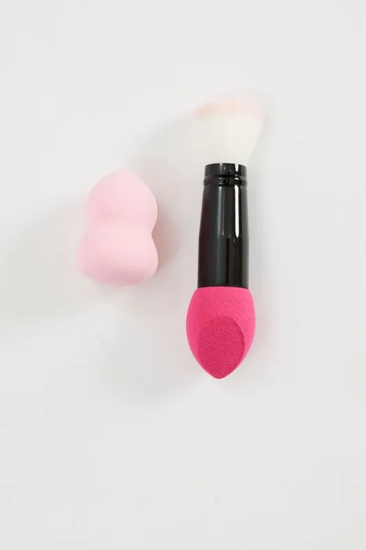 Pink 2 Pack Make Up Sponge Set sold by Ally Fashion