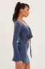 Blue Mini Skirt Low Rise sold by Ally Fashion