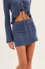 Blue Mini Skirt Low Rise sold by Ally Fashion