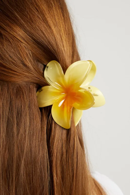 Yellow Flower Claw Clip sold by Ally Fashion