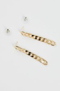 Gold Chain Drop Earrings sold by Ally Fashion