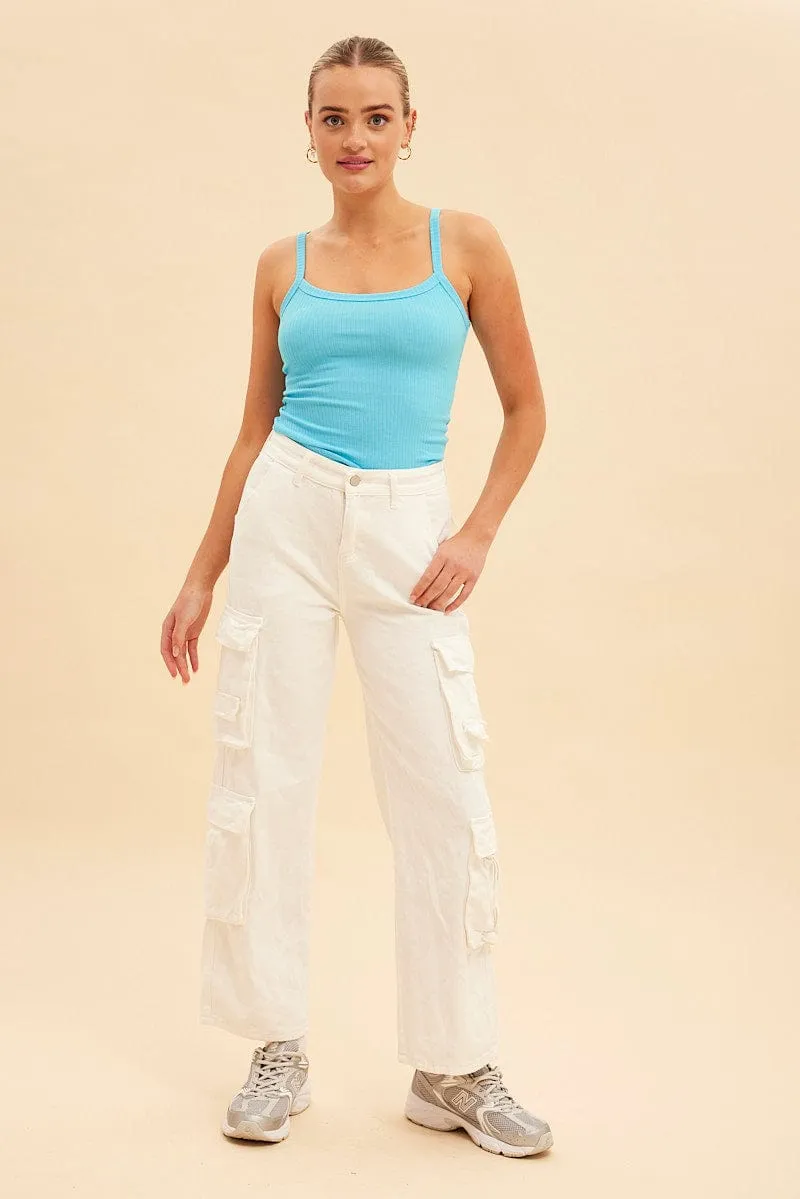 Blue Prea Bind Detail Singlet sold by Ally Fashion product image thumbnail 2