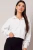 Grey Zip Up Sweater Crop Long Sleeve High Neck sold by Ally Fashion