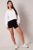 Grey Zip Up Sweater Crop Long Sleeve High Neck sold by Ally Fashion