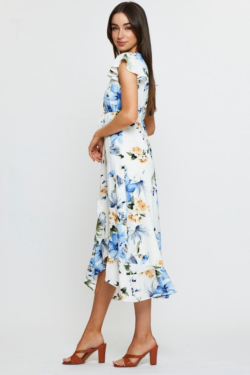 Print Midi Dress Short Sleeve sold by Ally Fashion product image thumbnail 4