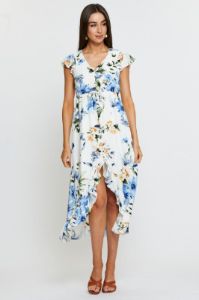 Print Midi Dress Short Sleeve sold by Ally Fashion