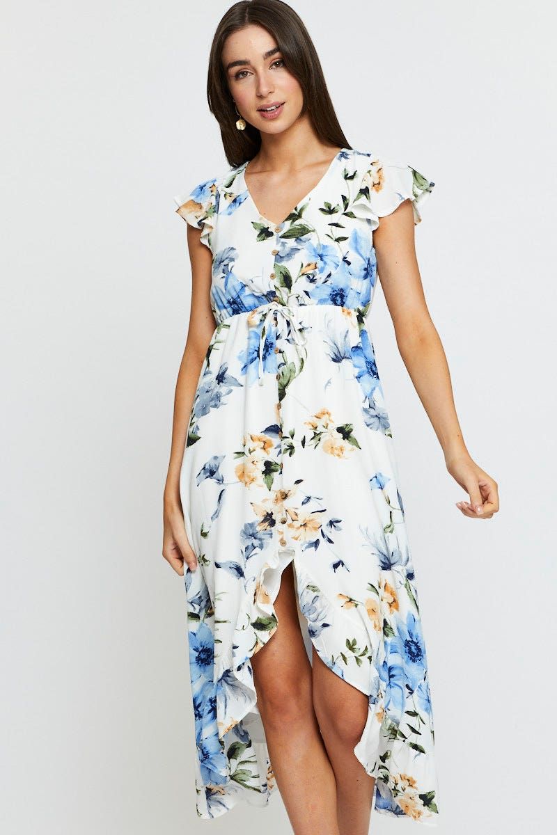 Print Midi Dress Short Sleeve sold by Ally Fashion product image thumbnail 2