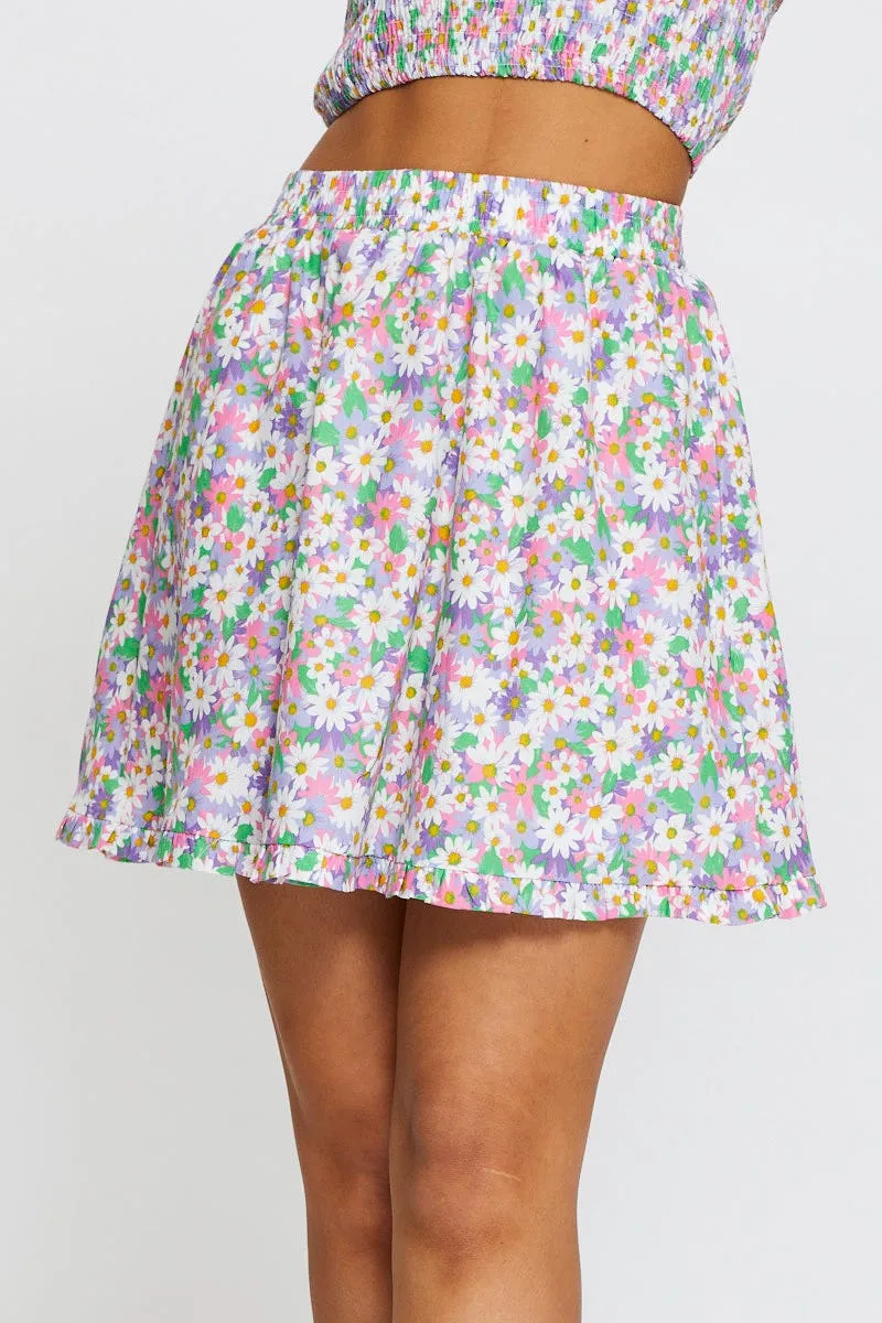 Print Skater Mini Skirt sold by Ally Fashion product image thumbnail 2