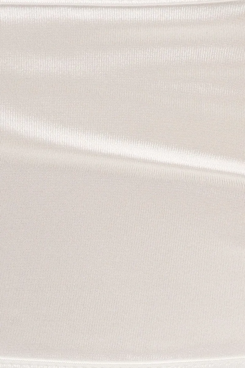 White Plain Corset Top sold by Ally Fashion product image thumbnail 5