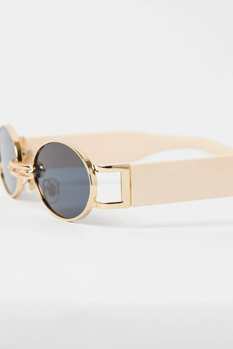 White Oval Sunglasses sold by Ally Fashion product image thumbnail 2