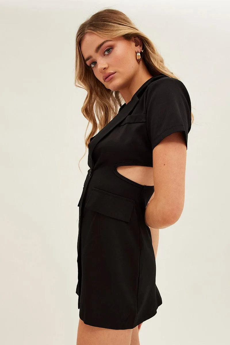 Black Cut Out Blazer Dress sold by Ally Fashion