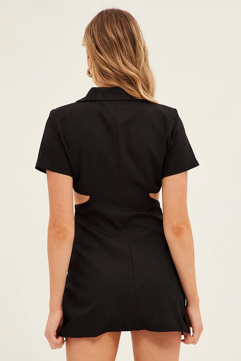 Black Cut Out Blazer Dress sold by Ally Fashion product image thumbnail 5