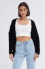 Black Longline Cable Knit Cardigan sold by Ally Fashion