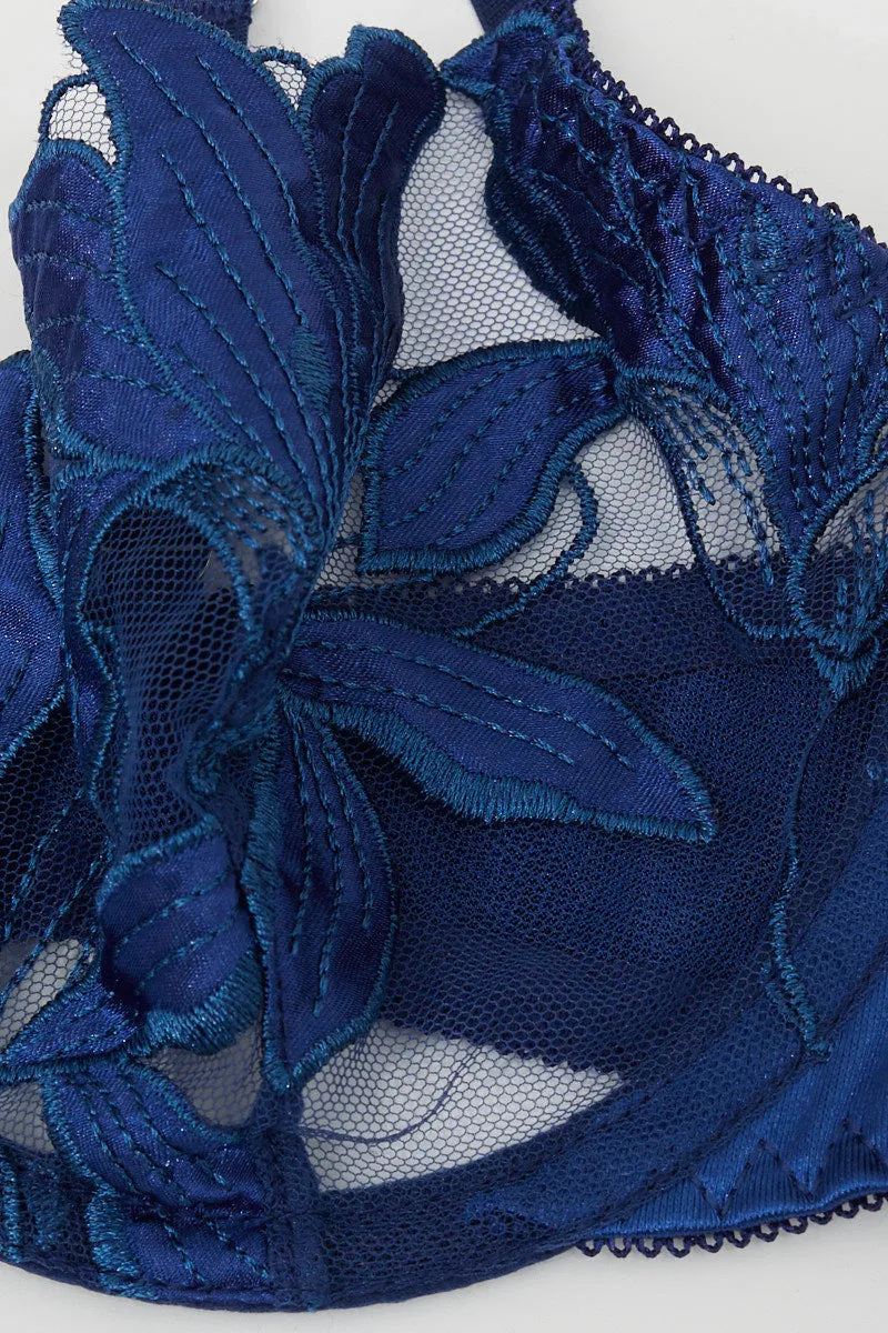 Blue Embroidery Lingerie Set sold by Ally Fashion product image thumbnail 2