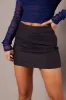 Grey Mini Skirt Mid Rise sold by Ally Fashion