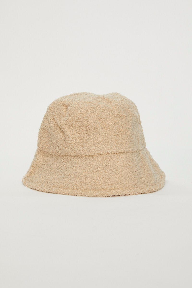 Beige Fuzzy Bucket Hat sold by Ally Fashion product image thumbnail 2