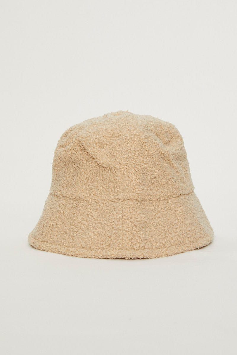 Beige Fuzzy Bucket Hat sold by Ally Fashion product image thumbnail 3